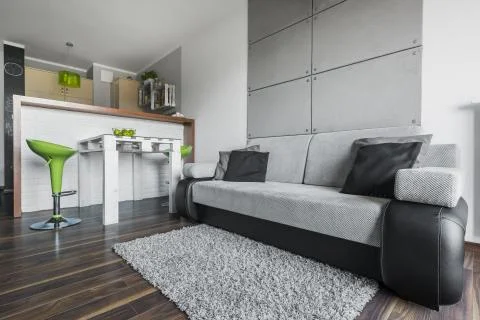 Cozy flat with creative solutions Stock-Fotos