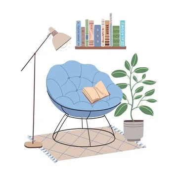 Cozy home environment Stock Illustration