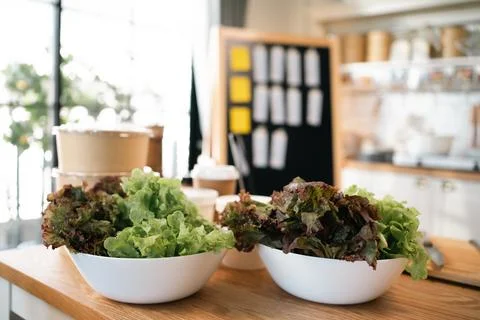 Cozy kitchen workshop filled with handmade bakery goods, fresh ingredients,.. 스톡 사진