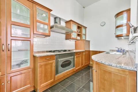 Cozy kitchen zone Stock Photos