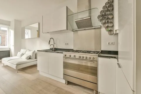 Cozy kitchen zone Stock Photos