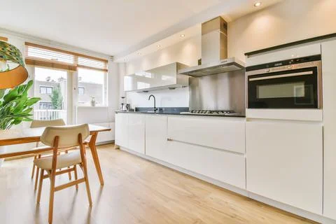 Cozy kitchen zone Stock Photos