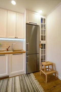 Cozy modern kitchen interior Stock Photos