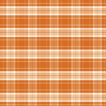 Cozy Orange Plaid Seamless Pattern for Fall Wrapping Paper and Packaging 스톡 일러스트