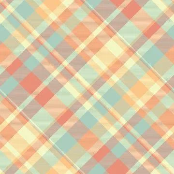 Cozy plaid pattern in pastel hues. Great for backgrounds, textiles, or creati Stockillustratie