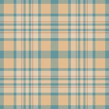 Cozy plaid pattern in tan and blue hues.  Perfect for backgrounds, textiles,  Stock Illustration