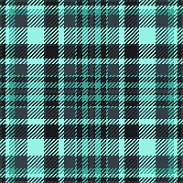 Cozy plaid pattern with teal and dark tones. A rustic and timeless texture,.. Stock Illustration