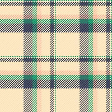 Cozy plaid seamless pattern. Classic tartan design with modern pastel palette Stock Illustration