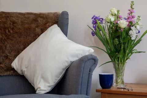 Cozy Reading Space Stock Photos