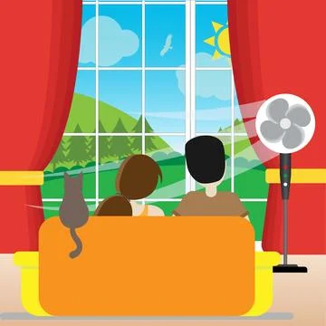 Cozy room Stock Illustration