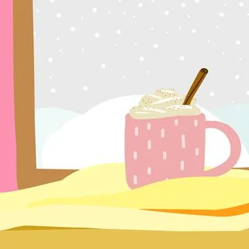 Cozy Scandinavian vector illustration Stock Illustration