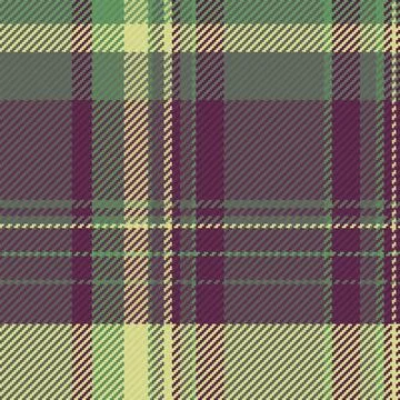 A cozy, seamless plaid fabric pattern in deep plum and forest green, evoking  Ilustración de archivo