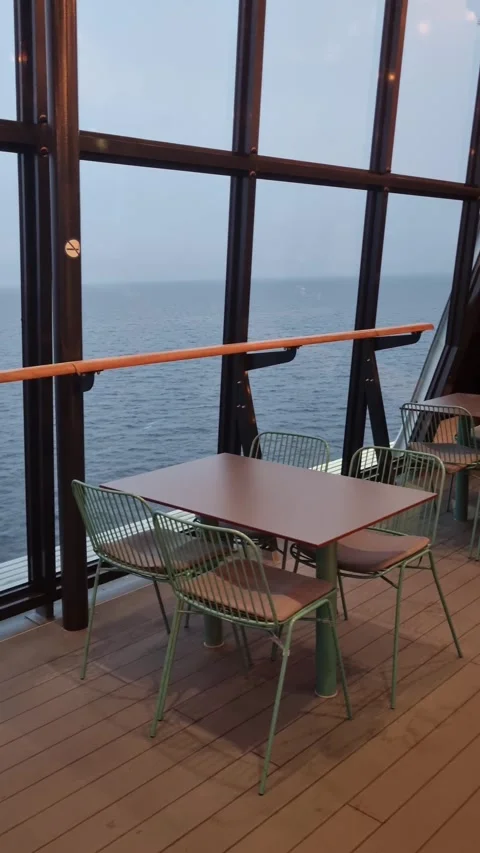 A cozy seating area inside a ferry on the Helsinki to Tallinn route  Stock Footage 307635495