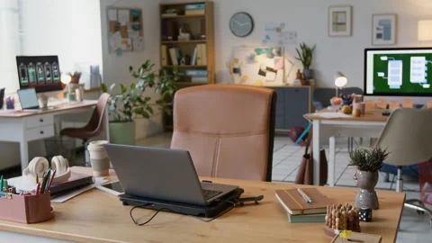 Cozy Spacious Office Stock Footage 317335277