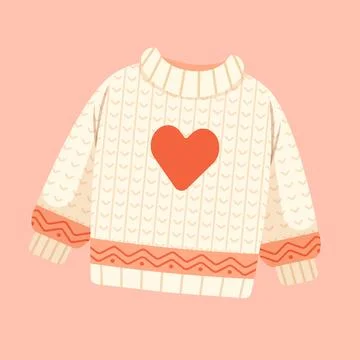 Cozy sweater vector illustration. Stock Illustration