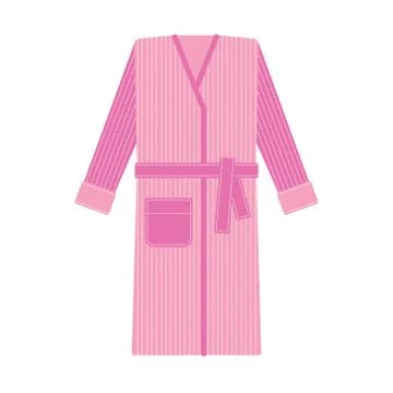 Cozy tabby bathrobe vector illustration Stockillustratie