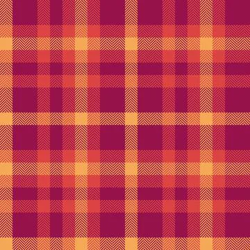 Cozy tartan plaid pattern in warm autumnal hues. Classic design with a modern Stock Illustration