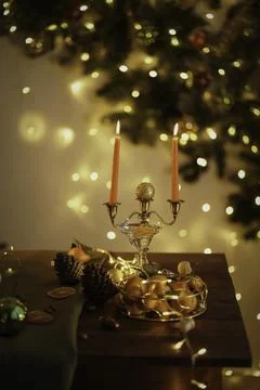 A Cozy Winter Evening Stock Photos