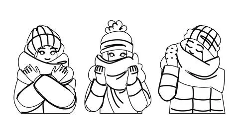 Cozy winter scarf vector Stock Illustration