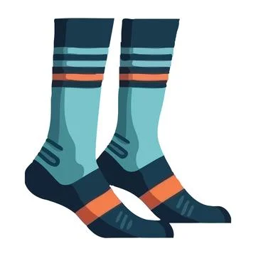 A cozy winter set wool socks Stock Illustration