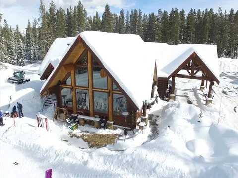 Cozy Winter Ski Lodge Stock Footage 71844190