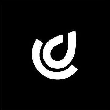 Cp, cc, co initials geometric line art company with beautiful shape icon Illustrazione stock