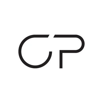 Cp initial letter vector logo Stock Illustration
