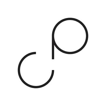 Cp initial letter vector logo Stock-Illustration