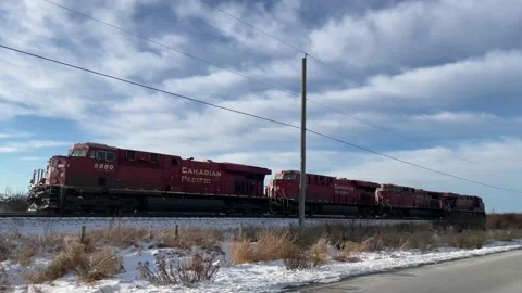 CP Rail Four Pack Stock Footage 167775186