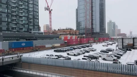 CP Rail Train in Calgary Stock Footage 232075504