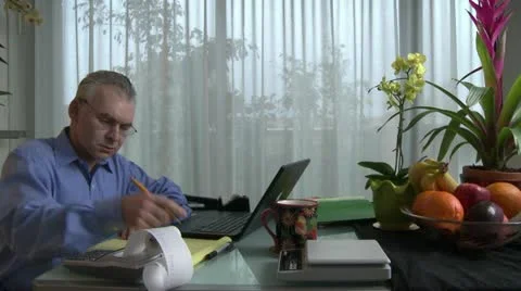 CPA/ Accountant Adding Numbers Stock Footage 10902834