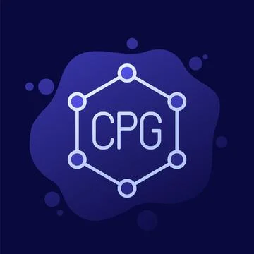 CPG icon, Consumer Packaged Goods vector design Illustrazione stock
