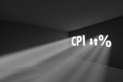 CPI rays volume light concept 3d illustration Stock Illustration