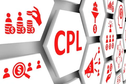 CPL concept cell background 3d illustration Stock Illustration