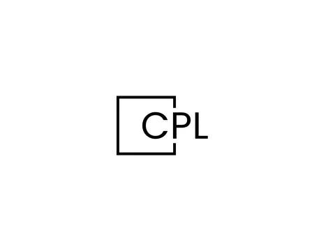 Cpl circle letter logo design Royalty Free Vector Image