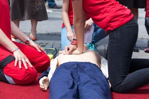 CPR. First aid. Foto stock
