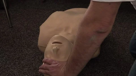 CPR First Aid Training Concept Stock Footage 231897678