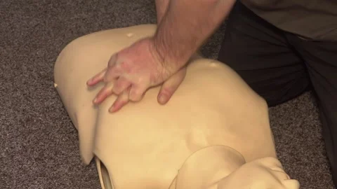 CPR First Aid Training Concept Stock Footage 242153994