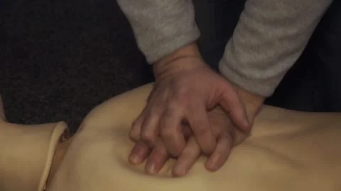 CPR First Aid Training Concept Stock Footage 242154004