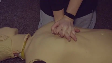 CPR First Aid Training Concept Stock Footage 242154010