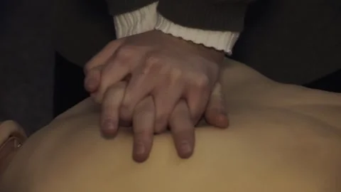 CPR First Aid Training Concept Stock Footage 242154021
