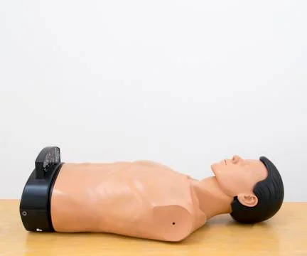 CPR learning dummy Stock Photos