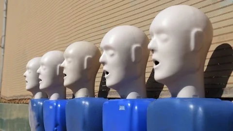CPR Manikins Stock Footage 82447027