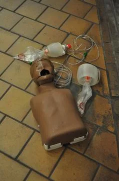 CPR training manikin Foto stock
