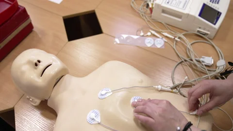 CPR training medical procedure Stock Footage 160817672
