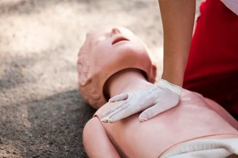 Cpr training Stock Photos