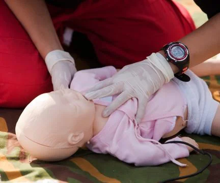 Cpr training Foto stock