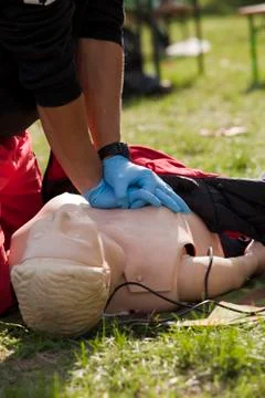 Cpr training 스톡 사진