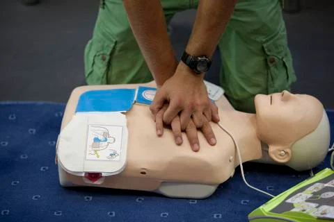 Cpr training Foto stock