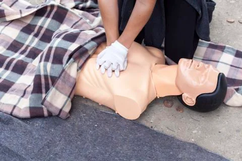 Cpr training Stock Photos